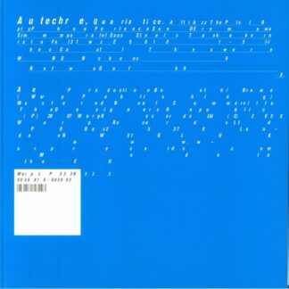 Autechre "Quaristice (reissue) 2 x LP